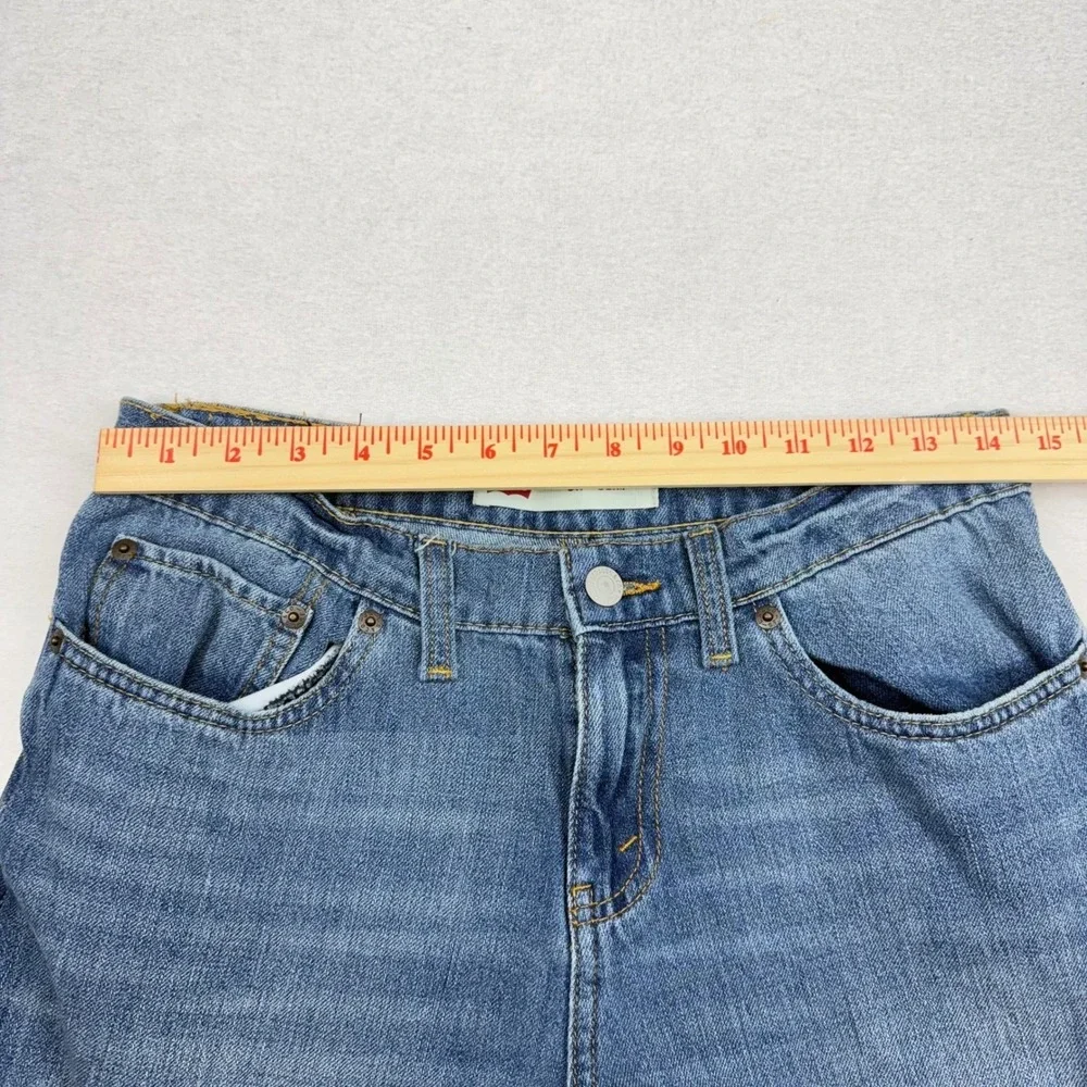 Levi‎ Strauss Boys 511 Slim Fit 18 Reg 29x29 Distressed Medium Wash Jeans